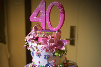 Cake for 40 years old